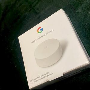 Google nest temperature sensor battery inside and one yr warranty